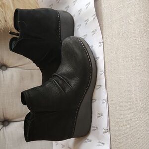 Caley Black Milled Nubuck Bootie in 36